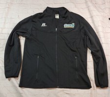 Coastal Carolina Jacket Sz Medium Basketball Russell Athletic Full Zip Black 