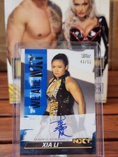 2021 Topps WWE NXT Xia Li - We Are NXT SSP On-Card Auto - Blue Parallel #'ed /50