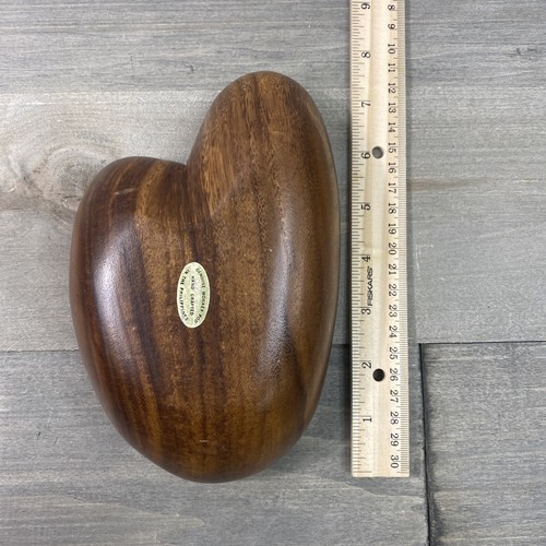 Genuine Monkey Pod Wooden Bowl Lot of 2 Handcrafted in Phillipines - Picture 11 of 15