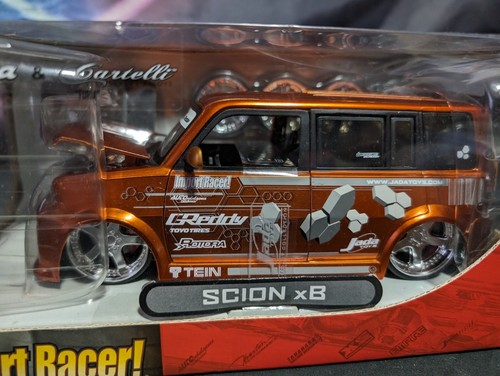 Jada Toys Import Racer Scion xB Orange Die Cast Metal 1:24 GReddy 2004 Rare New - Picture 2 of 7