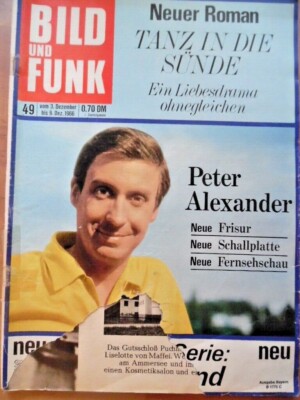 BILD UND FUNK 49 --- 3.-9. Dezember 1966 Peter Alexander Old Firehand 1 Halbblut