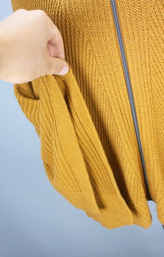 Lululemon Knit Textured Wrap Sweater Yellow Size XS-S Zip Up Cardigan - Picture 11 of 17