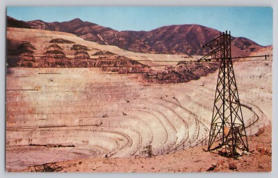 Bingham Canyon Utah Copper Mine Chrome Postcard 