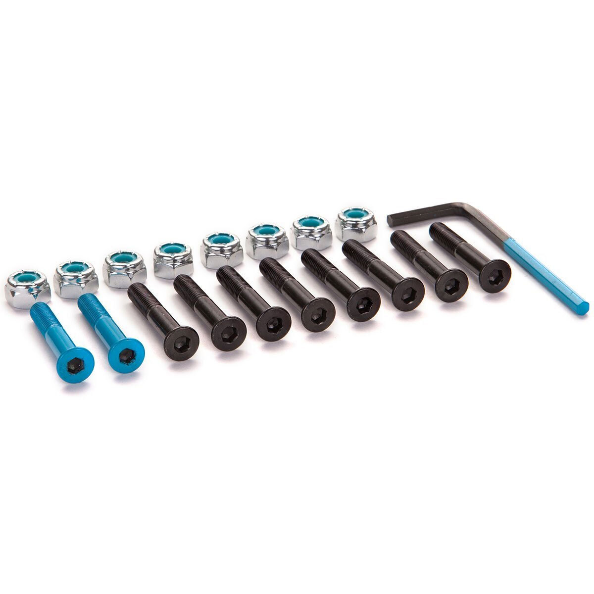 Hardware 1 1/4" Allen Black/blue With Mounting Nuts