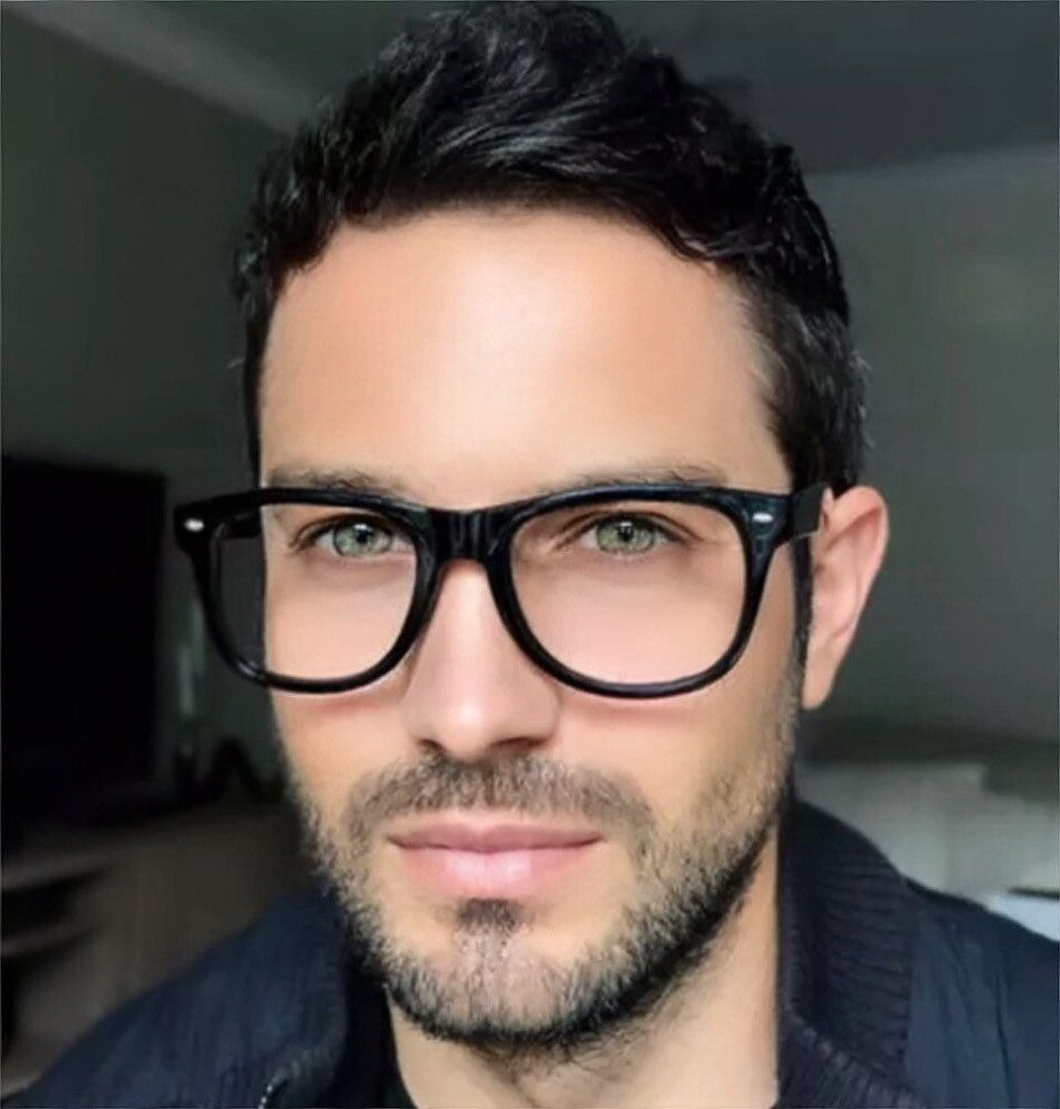 Fashion eyes : top European display win… Classic Square Rectangular Clear Lens Big Geek Fashion Frames