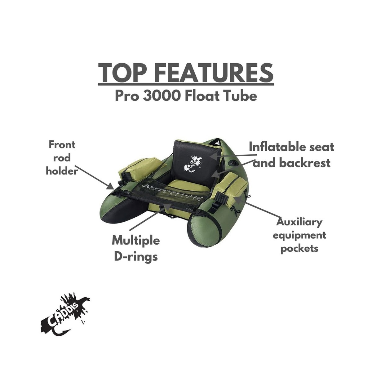 Float Tubes for Fishing and Angling (Made by Caddis Sports