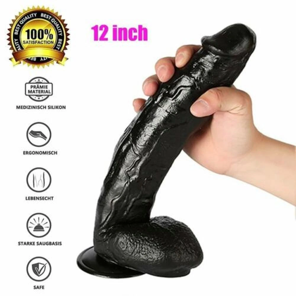 12 Huge-Dildo-Thick-Dong-Large-Wide-Thick-Realistic-Penis-Big-Cock-Sex-Toys  | eBay
