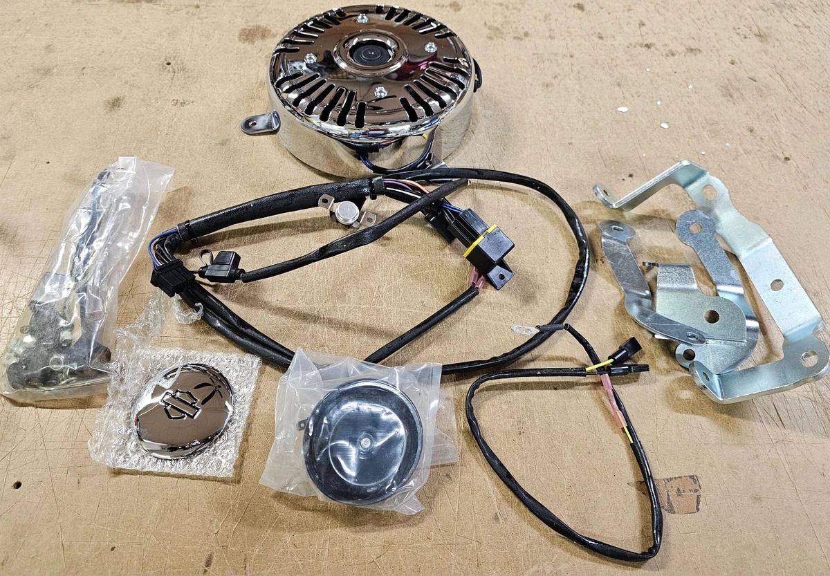 OEM Harley Davidson 1996^ FXD Dyna Harley Chrome Cooling Fan Kit 