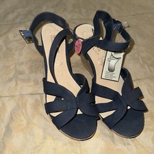 Primark Comfort Fit Atmosphere Blue Wedge Women Shoes Size 9 Wider Fit