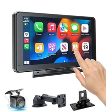 【Hieha】 2025 Wireless Portable Carplay and Android Auto, Carplay S