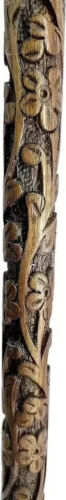 Brass Foldable Walking Stick Cane Wooden Brass Handle Gift for Men & Women - Picture 3 of 4
