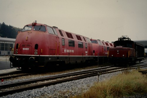 DIA 220 013, TM 326, 220 077 Biel Mett, Schweiz 09.10.1996 gerahmt K95-14