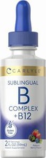 Vitamin B Complex B12 Sublingual Berry Flavor Energy Metabolism Support, 2 Fl Oz