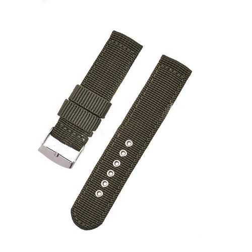 18/20/22mm Woven Nylon Canvas Sport Wrist Watch Band Strap with Metal Buckle CA - Zdjęcie 6 z 20