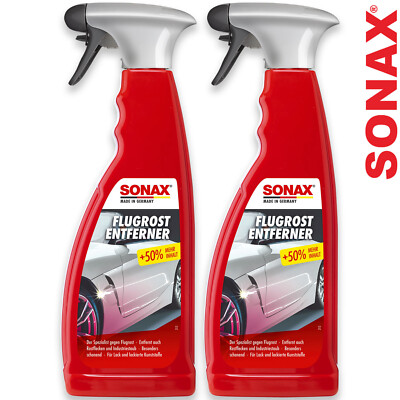 2x SONAX Flugrostentferner Rostentferner Auto Reiniger Reactiverustremover 750ml