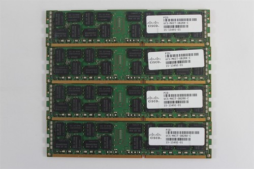 32GB (4x8GB) Cisco 15-13491-01 2Rx4 PC3L-10600R DDR3-1333 Samsung M393B1K70DH0 - Picture 2 of 2