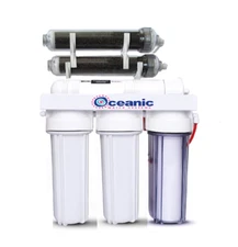 Oceanic 6 Stage Aquarium Reef Reverse Osmosis RODI Water Filter System | Dual DI