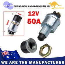 1X 12 Volt for DC Heavy-Duty Start Momentary Push-Button Starter Switch 50 Amps