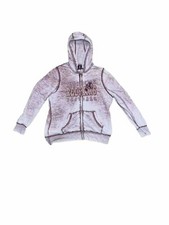 Washington Redskins Women's Distressed Wash Full Zip Hoodie XL