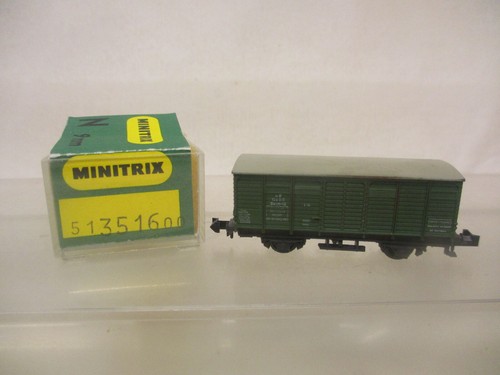 ESF-10046	Minitrix 3516 Spur N Güterwagen DB mit starke Gebrauchsspuren | Condition: Gebraucht