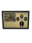 The Civil War Relics Campfire Melted Bullets, Matchsticks, and Display Case