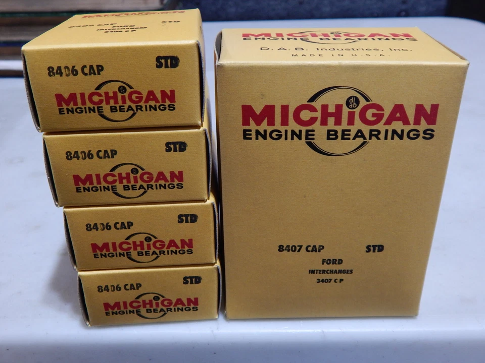 COJINETES PRINCIPALES BOSS 429 FORD STD. TAG #820S 1968, 1969, 1970, 1971, 1972 MUSTANG Foto 2 de 4