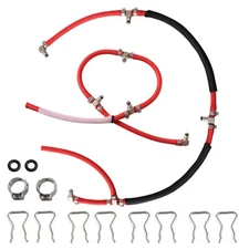 Diesel Fuel Injector Return Line Left + Right Set for Duramax 6.6L LLY LBZ LMM