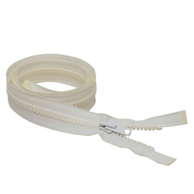 YKK Boat Separating Molded Tooth Zipper | Type 10 White 48 Inch | eBay