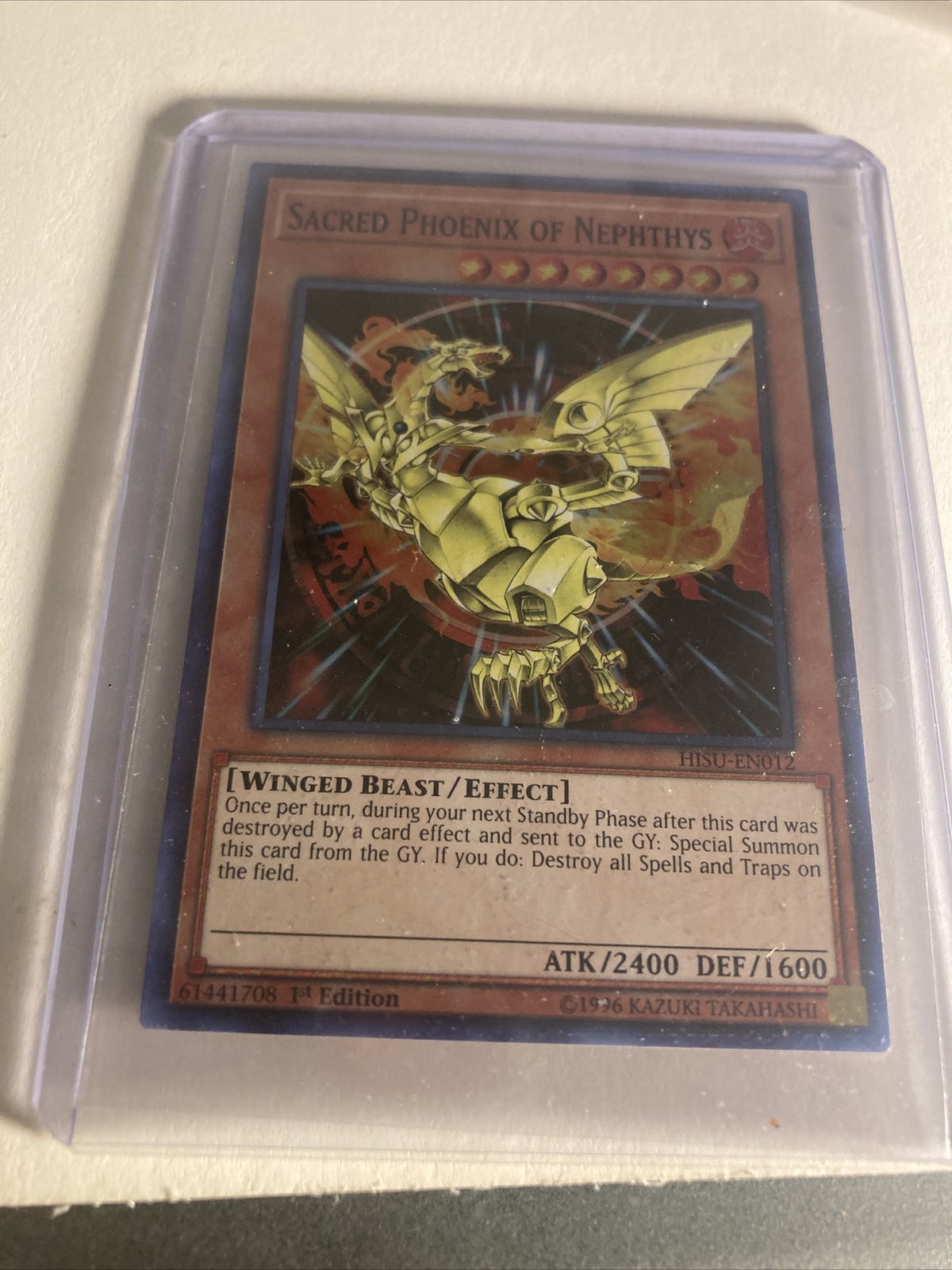 Yugioh Rebirth of Nephthys HISU-EN009 Super Rare 1st Edition