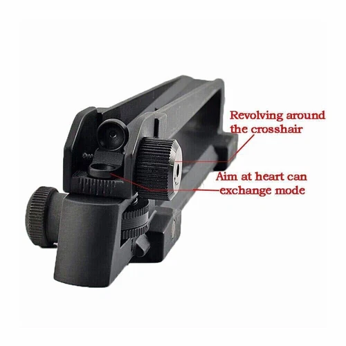 Metal Alloy Carry Handle Rear Sight Mount Removable Adjust Low Profile Mount - Bild 11 von 13