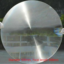500mm Round Optical PMMA Fresnel Lens DIY Projector Solar Condensor Focal 600mm