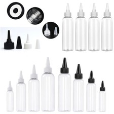 10/20/30/50/100ml Empty PET Plastic Dropper Bottles With Leakproof Screw-On Lids