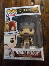 Funko Freddie Mercury #184 (King Crown) Queen Vinyl Figure New In Box!!!