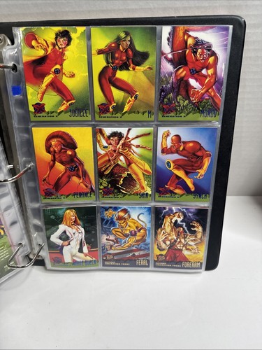 1995 Fleer Ultra X-Men Complete Base Set 1-150 Including Checklist Plus Binder - Picture 10 of 20