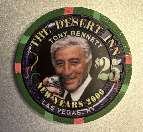 TONY BENNETT NEW YEARS EVE 2000 Casino Chip : The Desert Inn, Las Vegas