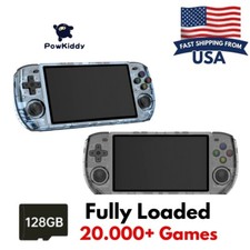 New 2024 Powkiddy RGB10MAX3 Retro Handheld Game Console 128GB Linux System