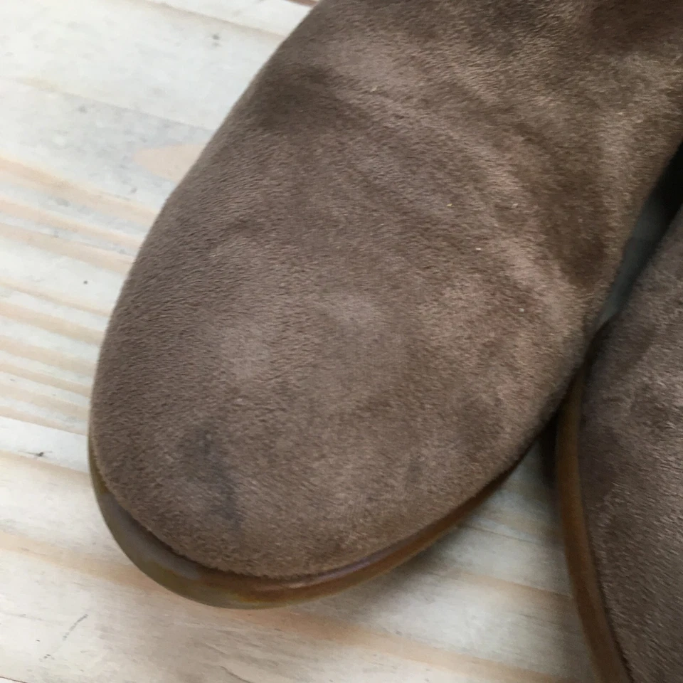 Charlotte Russe ботинки женщин 10 повседневный тянуть на лодыжке ботинок коричневый ткани каблуки - Изображение 4 из 4