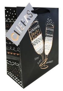 Congratulations Gift Bag Large Medium Wedding New Home Job Engagement Tag+Tape