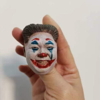 Delicate Painted 1/6 Scale Clown Version Kim Jong-un Head Sculpt Fit 12'' Figure