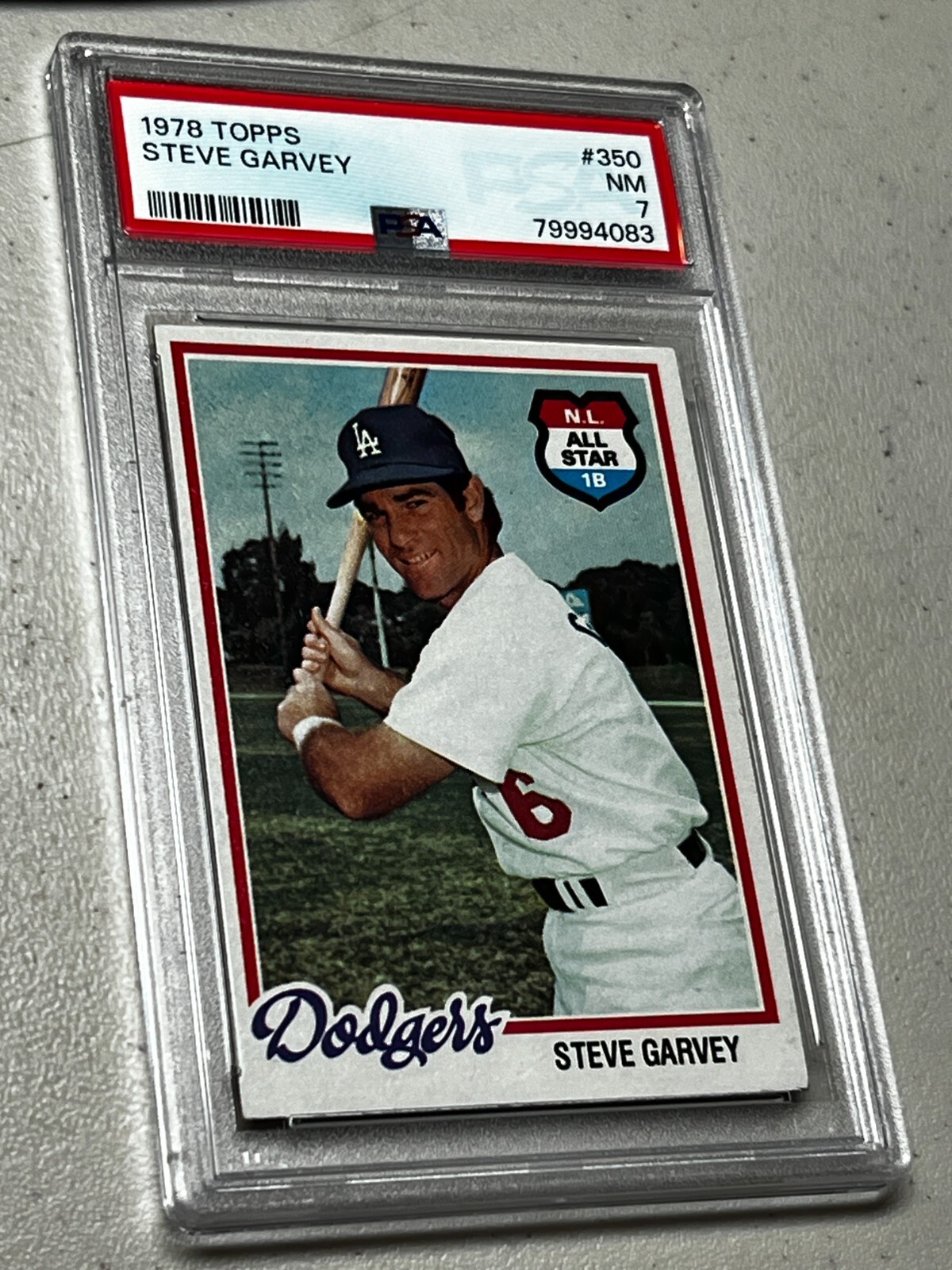 Steve Garvey 1978 Topps #350 PSA 7 NM Near Mint LA Dodgers NL All Star