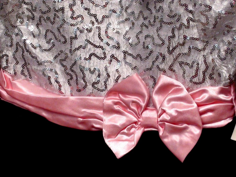 Vestido de Fiesta BLUEBERI BLVD Negro Rosa Plata Lentejuelas Tul Tallas Surtidas Nuevo con Etiquetas Foto 2 de 4