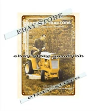 1969 heritage farm tools Cub Cadet Tractor mancave machinist tin sign