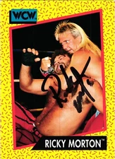 Ricky Morton Signed 1991 WCW Impel Card #98 WWE Autographed Rock n Roll Express