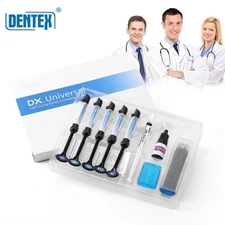 DX.Universal Dental Light Cure Composite Resin A1-B1 Etching Gel Adhesive Kit