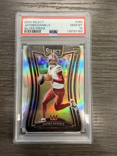 2024 Panini Select - Suite Level Jayden Daniels #380 Silver Prizm (RC) PSA 💎 10