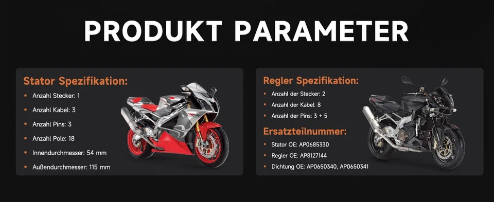 Alternator Stator Regulator w/Gasket For Aprilia RSV1000 Tuono Factory / R 06-09 - Image 4 of 4