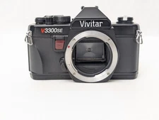 Vivitar V3300SE 35mm SLR Film Camera BODY only For Parts Or Repair 
