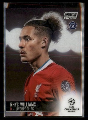 2020-21 Stadium Club Chrome UEFA Champions League #40 Rhys Williams Rookie soc2