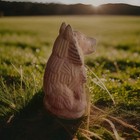 Beige Stone Dog Statue Outdoor Ornament Animal Theme Figurine — photo 4