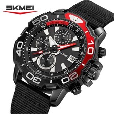 SKMEI Men Watch Nylon Quartz Wristwatch Fashion Outdoor Sport Watch Male Watch